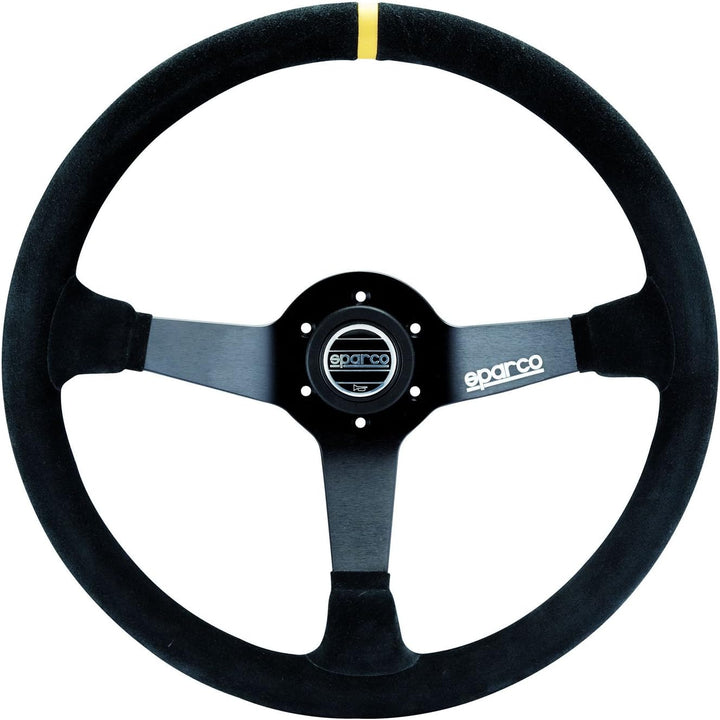 SPARCO 015R345MSN Volante Rennlenkräder, Calice 65 mm, Schwarz,Unique Schwartz, Schwartz