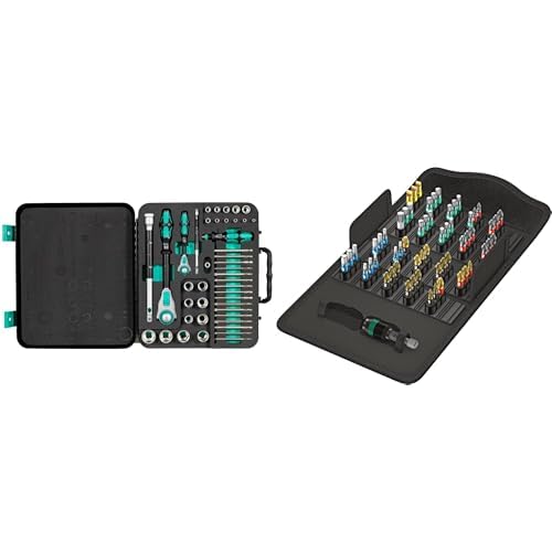 Wera Zyklop Speed-Knarrensatz 8100 SA/SC 2, 1/4%22-Antrieb und 1/2%22-Antrieb, metrisch, 43-teilig,