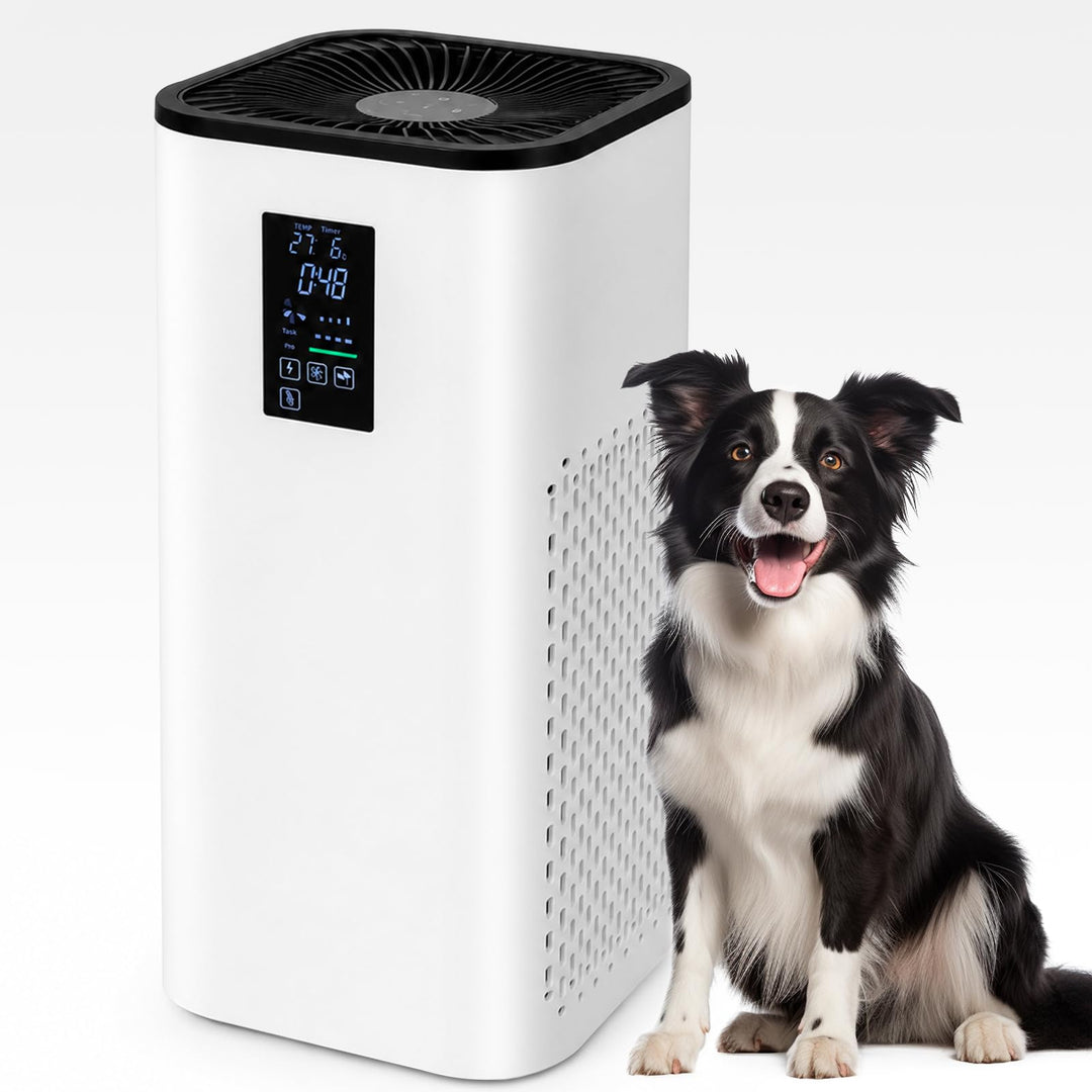 Luftreiniger Allergiker CADR 400 m³/h bis 160 m², HEPA Air Purifier Luftfilter mit Echtzeit PM2.5 &amp;