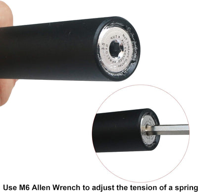 GANOPPER Sattelstütze Gefedert 27.2/28.6/30.0/30.4/31.6/33.9/34.9 350mm Alu Mit Konverter Für MTB BM