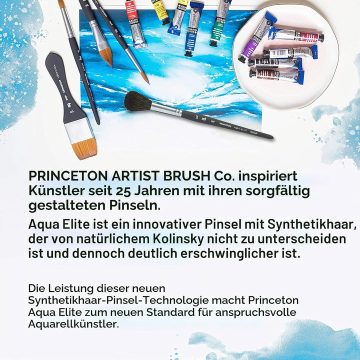 Princeton Aqua Elite NextGen Artist Travel Brush, Series 4850 Synthetic Kolinsky Sable for Watercolo