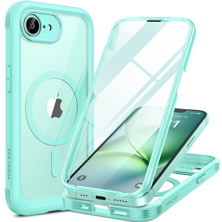 Miracase für iPhone 17e Hülle &amp; iPhone 16e Hülle für MagSafe,[360° Ganzkörper-Stossfest],integrierte