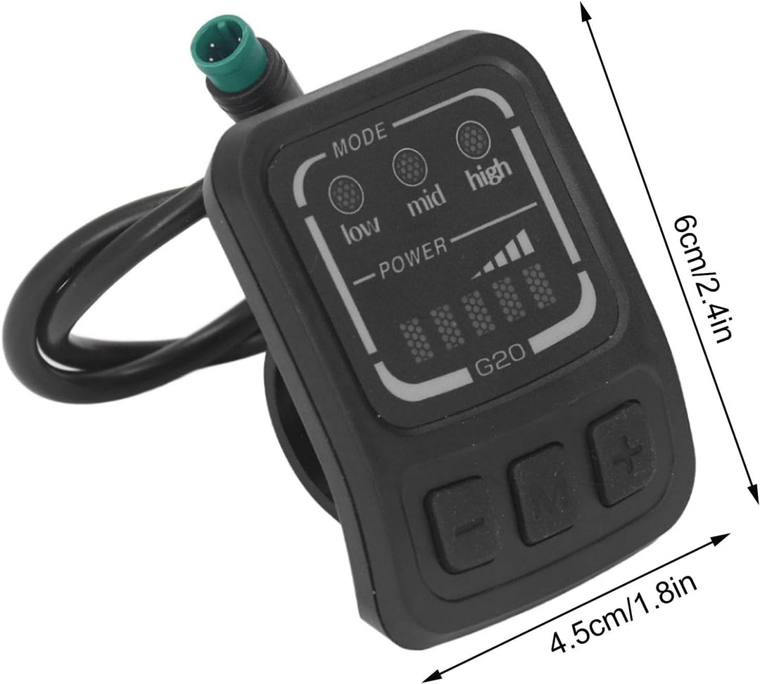 G20 F Elektrofahrrad-LED-Display, Ebike-LCD-Display-Bedienfeld mit regenfester Schnittstelle, multif
