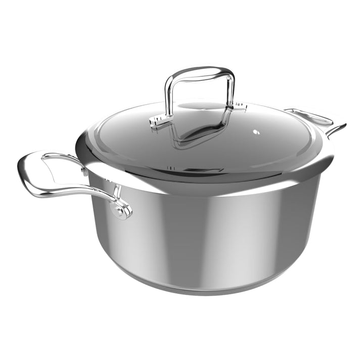 Cecotec Polka Classy 24 Pot Stahl, Durchmesser 24 cm, Fassungsvermögen 4 l, Edelstahl 18/10, Antihaf