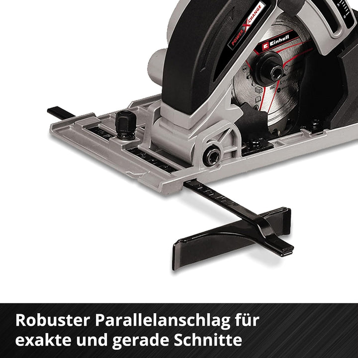Einhell Akku-Mini-Handkreissäge TE-CS 18/89 Li-Solo Power X-Change (18 V, Li-Ion, 2500 min-1, 28 mm
