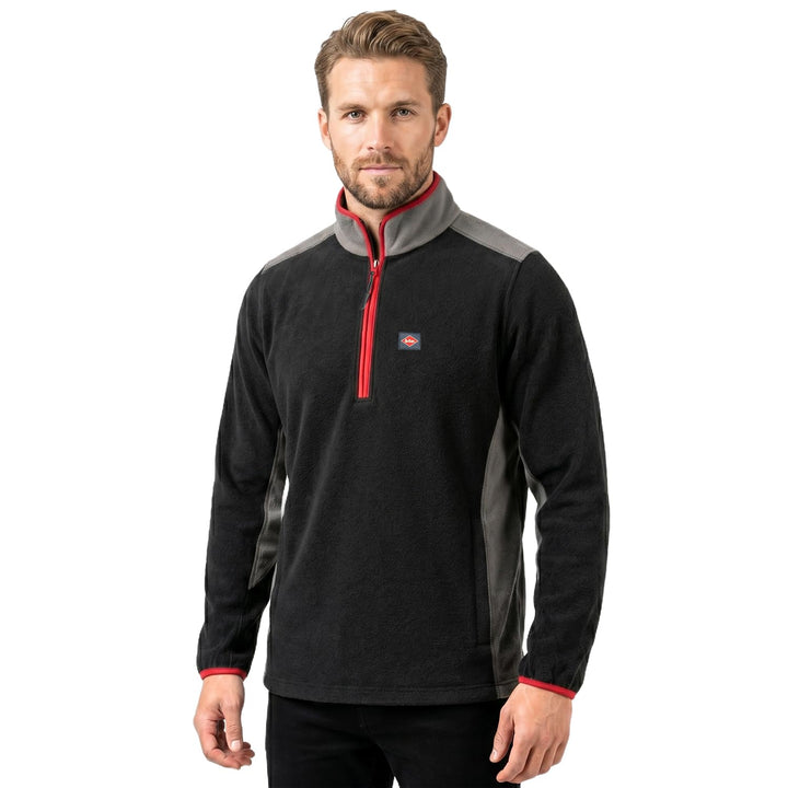 Lee Cooper Arbeitskleidung Mens Zip Neck Thermal Anti Pill Fleece Arbeit Pullover Pullover Pullover