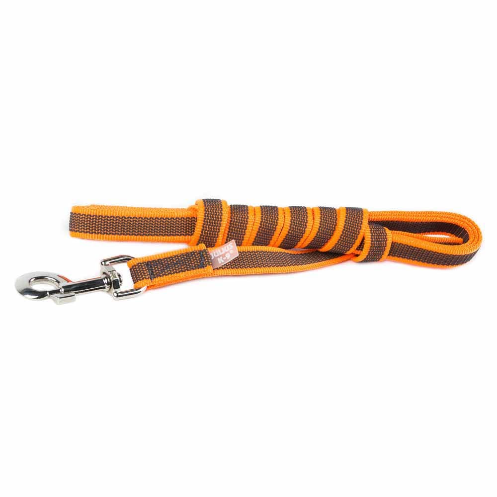 IDC Color & Gray gumierte Leine, 20 mm x 10 m mit Schlaufe, Orange-Grau Orange-Grau 20 mm x 10 m (mi