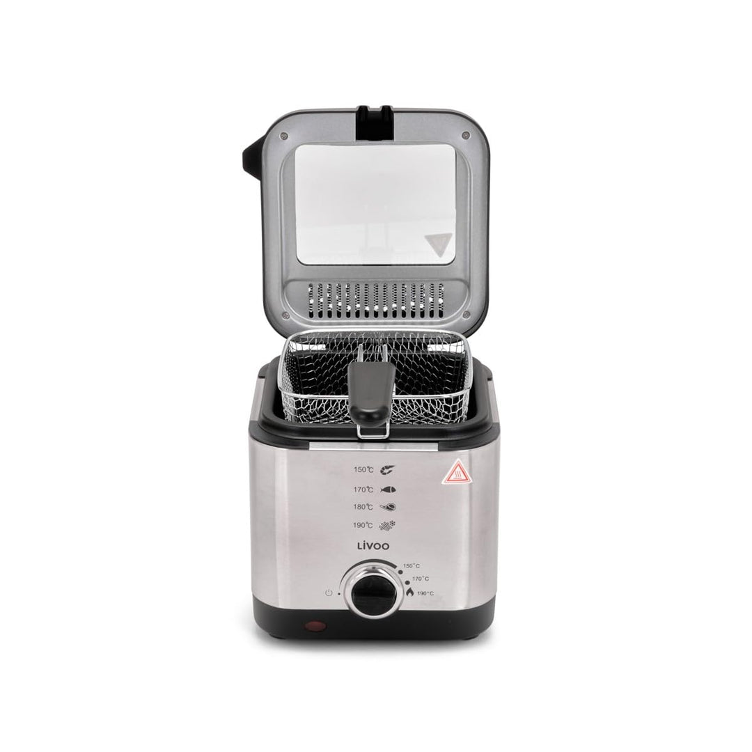 Friteuse 1,5l 900w grau - doc240 - livoo, Grau