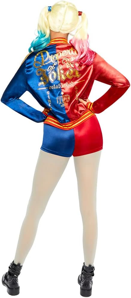 (PKT) (9906157) Ladies Suicide Squad Warner Bros Harley Quinn Fancy Dress Costume (Large), L
