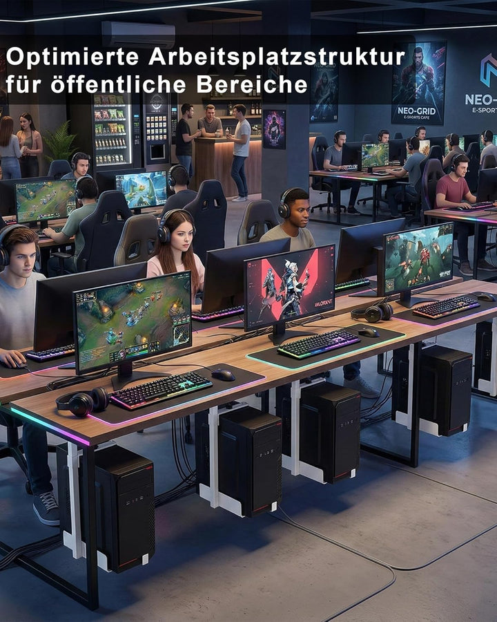 PC Halterung Unter Schreibtisch: PC Wandhalterung Höhenverstellbar bis 54.5cm bis 30kg Belastbar für
