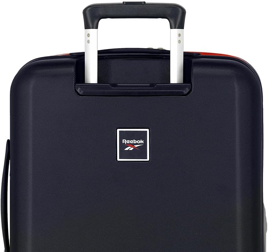 Reebok Roxbury Kabinenkoffer, blau, 40 x 55 x 20 cm, fester ABS-Kunststoff, integrierter TSA-Verschl
