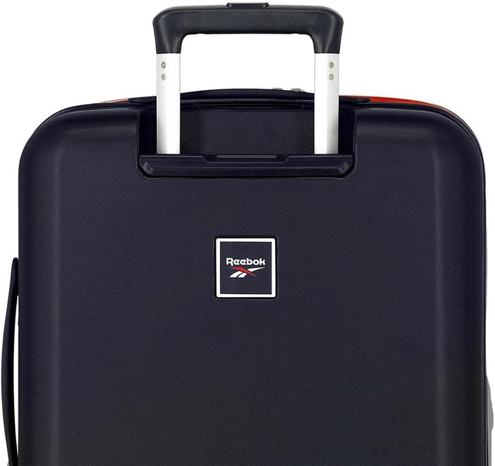 Reebok Roxbury Kabinenkoffer, blau, 40 x 55 x 20 cm, fester ABS-Kunststoff, integrierter TSA-Verschl