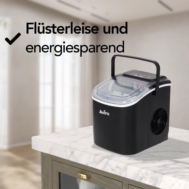 Eiswürfelmaschine - 1,3L - Mit Eisschaufel - Selbstreinigungsfunktion - 12KG / 24U - 9 Würfel / 6 Mi