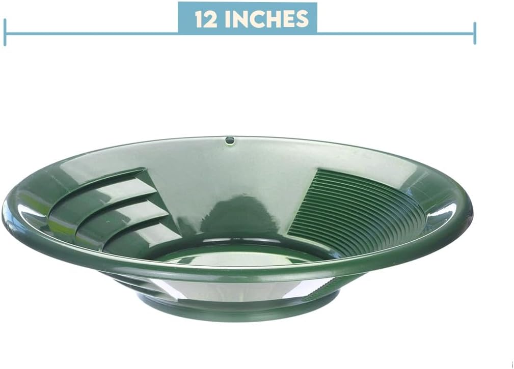 Goldwaschpfanne aus Kunststoff (GP1001G) von SE, GP1013G12 12" Grün, 12" Grün