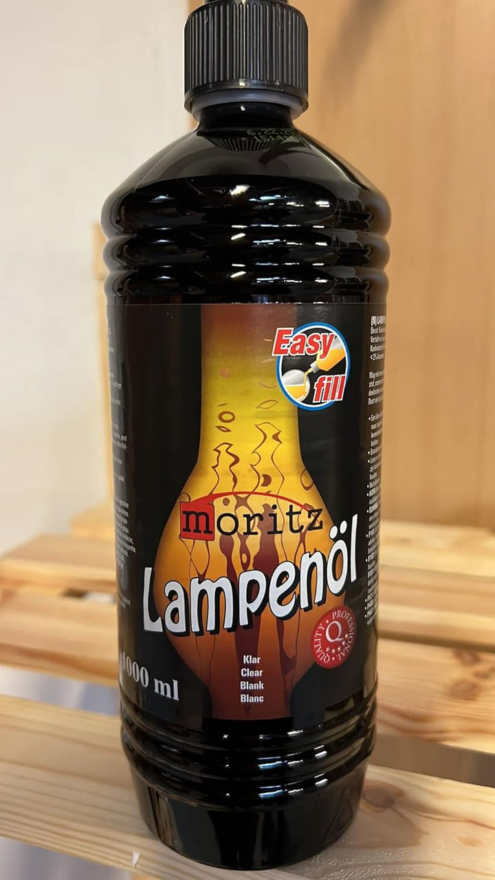 4 Liter Moritz Lampenöl für Öllampen Bambusfackeln Gartenfackel und Wandfackeln, 4 Liter