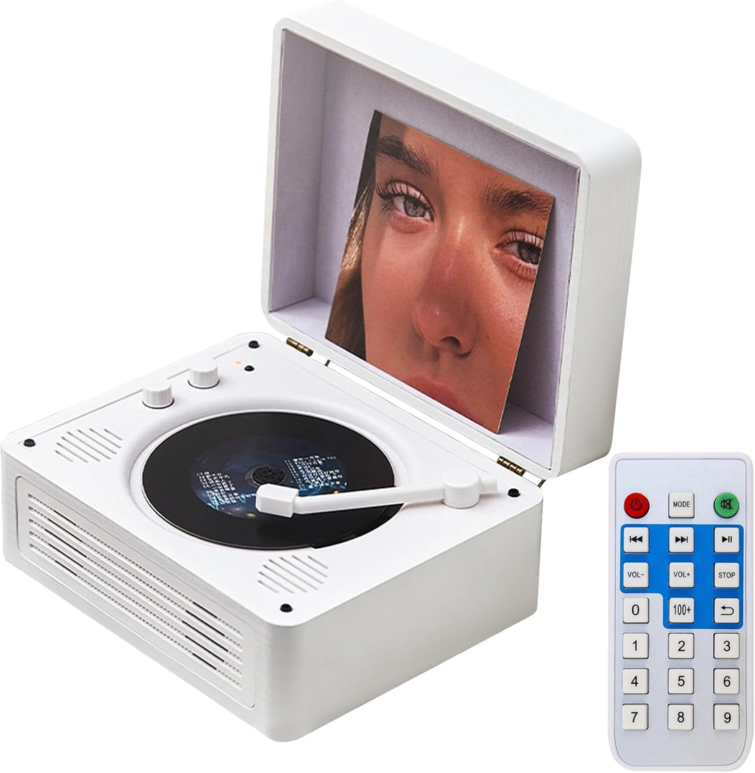 JAOGAUS CD Player, Bluetooth 5.4 Desktop CD Player, Tragbarer CD Player mit HiFi Lautsprechern, Fern