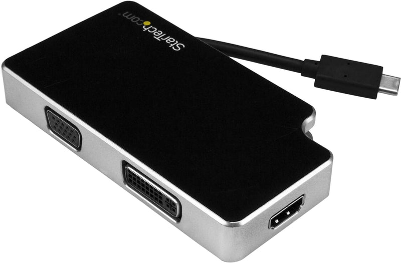 StarTech.com Audio Video Reiseadapter - 3in1 USB-C auf VGA, DVI oder HDMI - USB Typ C Adapter - 4K O