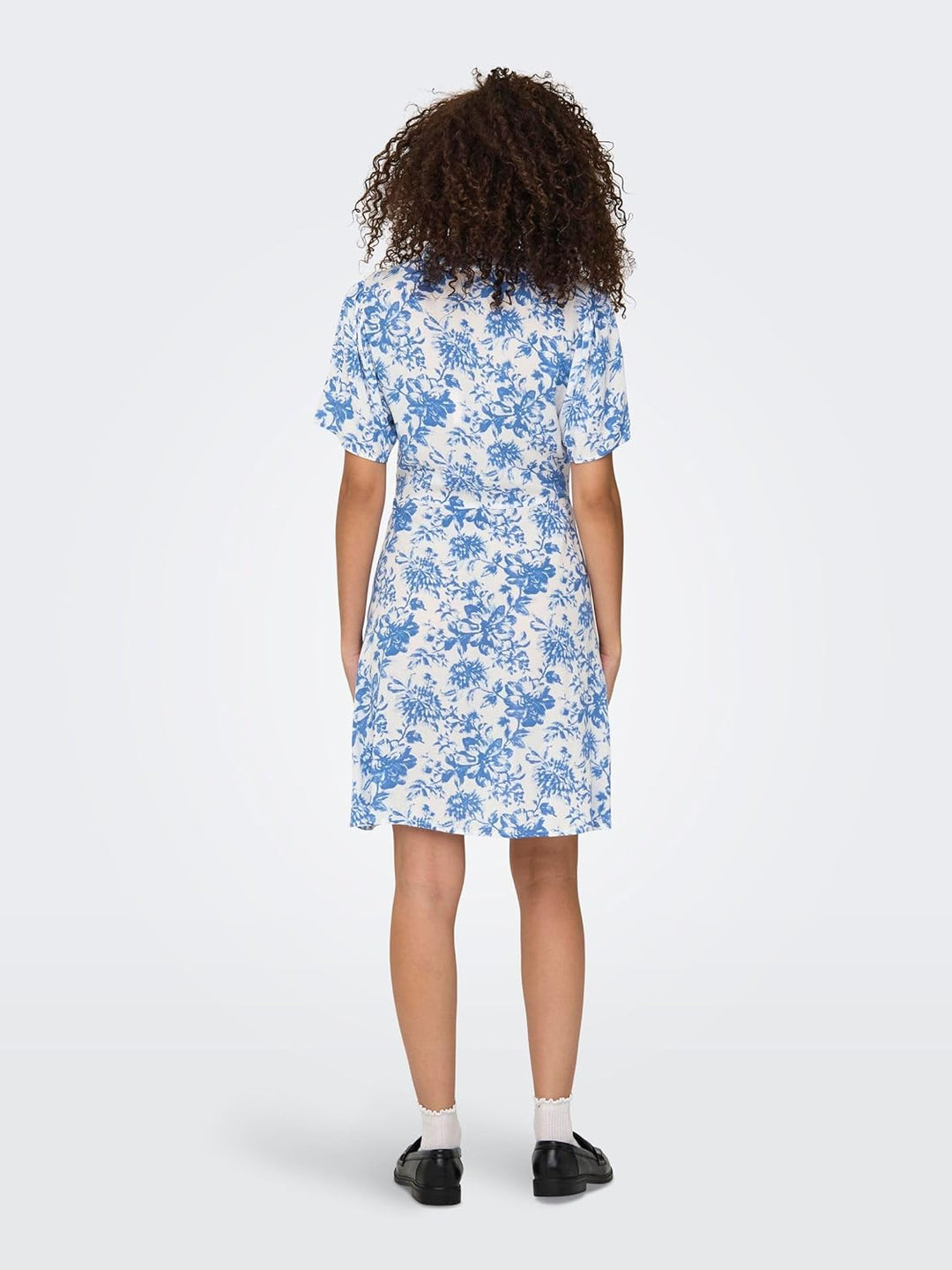 ONLY Damen Viskose Sommer-Kleid Onlnova Life Lucy mit Blumenmuster S Cloud Dancer, S Cloud Dancer
