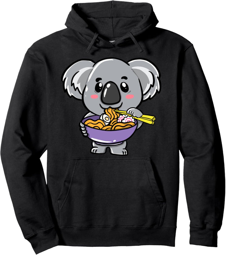 Süsses Kawaii Anime Koala Japanese Ramen Suppe Pullover Hoodie
