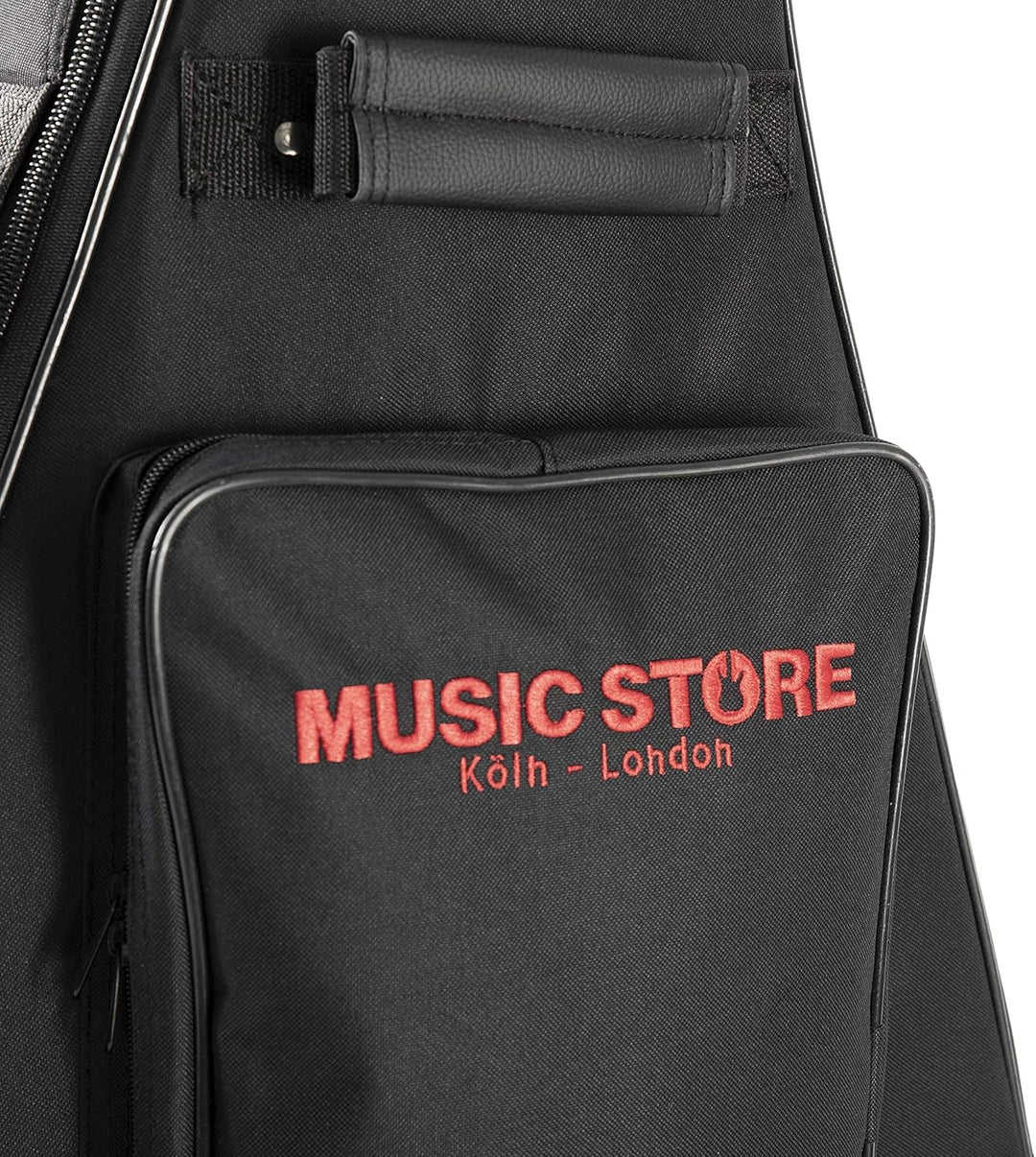 MUSIC STORE Deluxe Gigbag für E-Gitarren, Robust, Wasserabweisend, 20 mm Polsterung, Zubehörfach, Ru