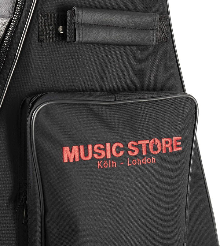 MUSIC STORE Deluxe Gigbag für E-Gitarren, Robust, Wasserabweisend, 20 mm Polsterung, Zubehörfach, Ru