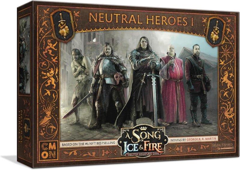 Cool Mini or Not - A Song of Ice and Fire: Neutral Heroes Box 1 - Miniature Game Neutral Neutral Her