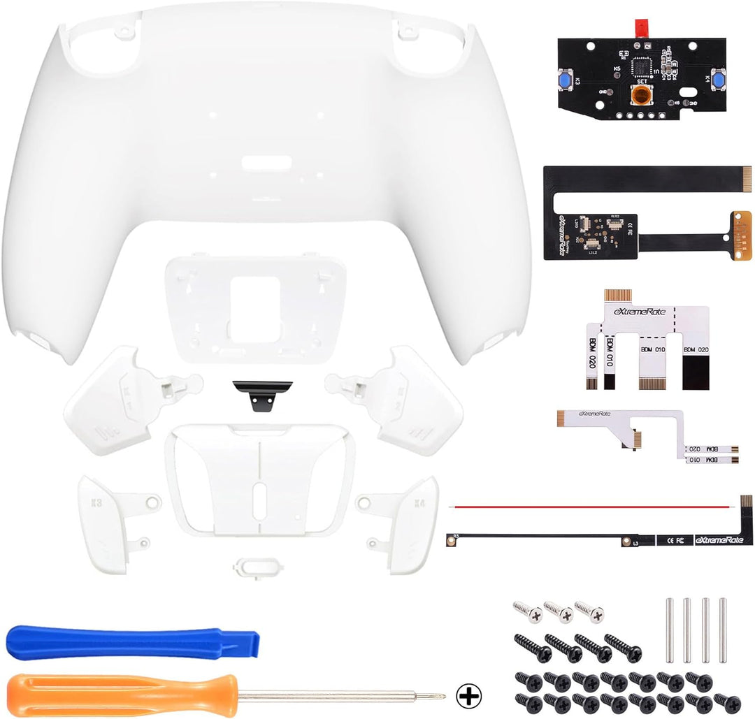 eXtremeRate Programmierbar RISE4 Remap Kit für ps5 Controller BDM-010/020,Remap Board&Rückplate Gehä