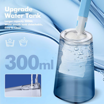 Munddusche Kabellos Zahnreinigung Water Flosser: Oral Irrigator mit 5 Modi, 300ML Wassertank IPX7 Wa