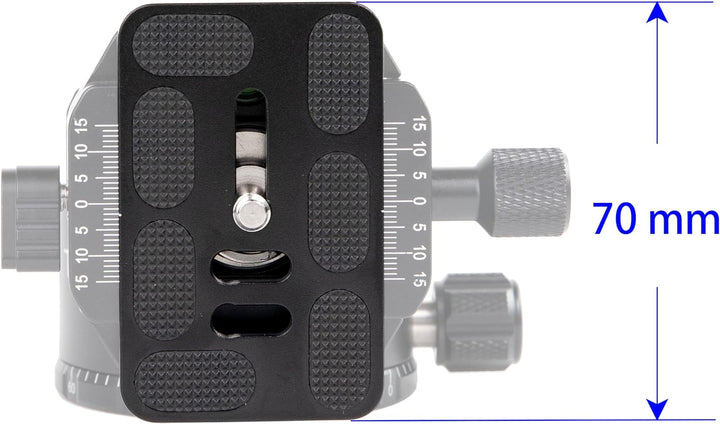 TINKTEEK Jumbo Panorama Kugelkopf Stativkopf 560g 10cm professioneller 360 Grad kompatibel mit Arca