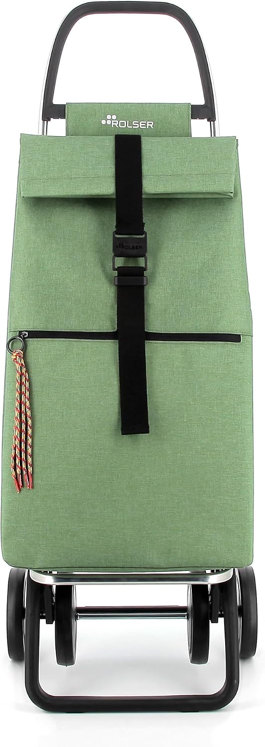 Einkaufstrolley Rolser Big Tweed 4 Räder - Grün 4 Räder Grün, 4 Räder Grün