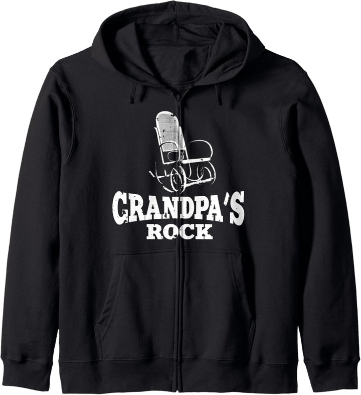Grandpa's Rock | Funny Grandfather's Porch Chair Gift Kapuzenjacke