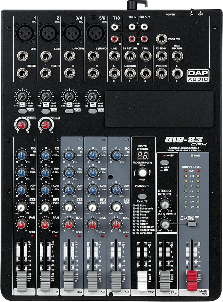 DAP - Audio GIG-83CFX – Audio-Mischpulte