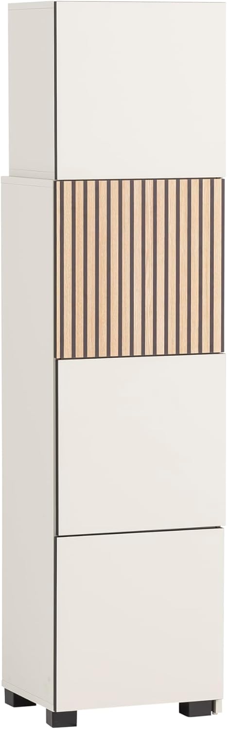 Schildmeyer 701941 Schieberegal Alexa, Holzwerkstoff, Cremebeige, Cremebeige