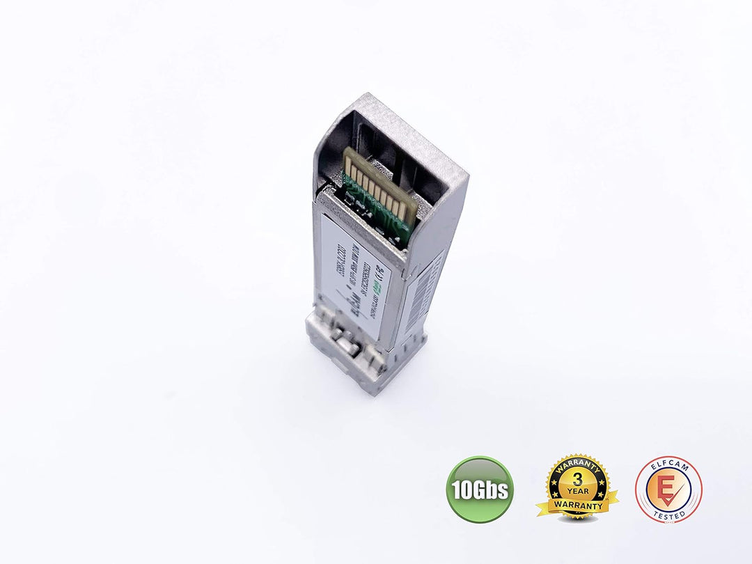 Elfcam - 10Gb SFP+ Glasfaser-Transceiver-Modul, LC/UPC Duplex Multimode-Anschluss (OM3/OM4), 10GBase