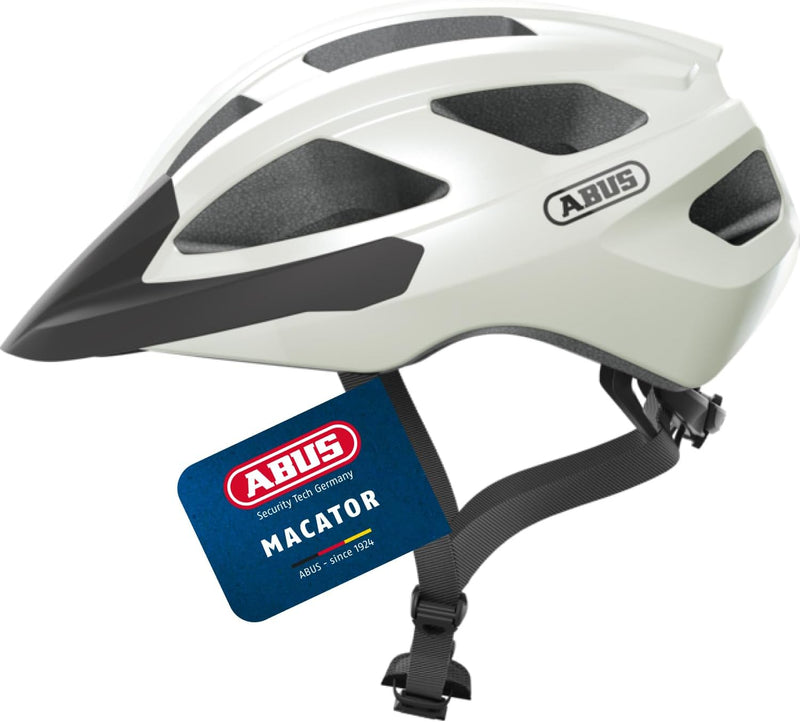 ABUS Rennradhelm Macator - sportiver Fahrradhelm für Einsteiger - auch für Zopfträger/-innen - für D