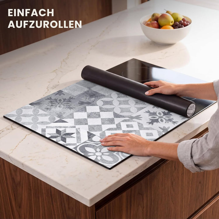 Herdabdeckplatte Einteilig 80x52 cm Küche Ceranfeld Abdeckplatte Cerankochfeld Abdeckung Induktionsk