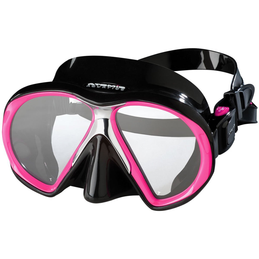 ATOMIC - SubFrame Black-Black Tauchmaske schwarz-rosa, schwarz-rosa