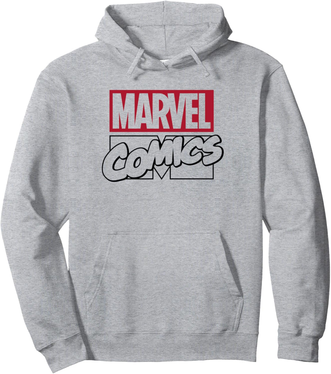 Marvel Contrast Logo Red Pullover Hoodie