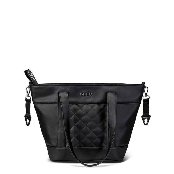 MOON Wickeltasche V-Shape black leather