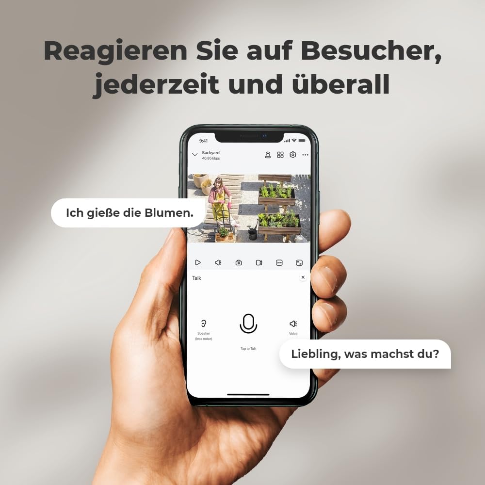 Reolink 3MP Überwachungskamera Aussen Akku WLAN 355°/140° Schwenkbar, 2K Solar IP Kamera Outdoor, Pa
