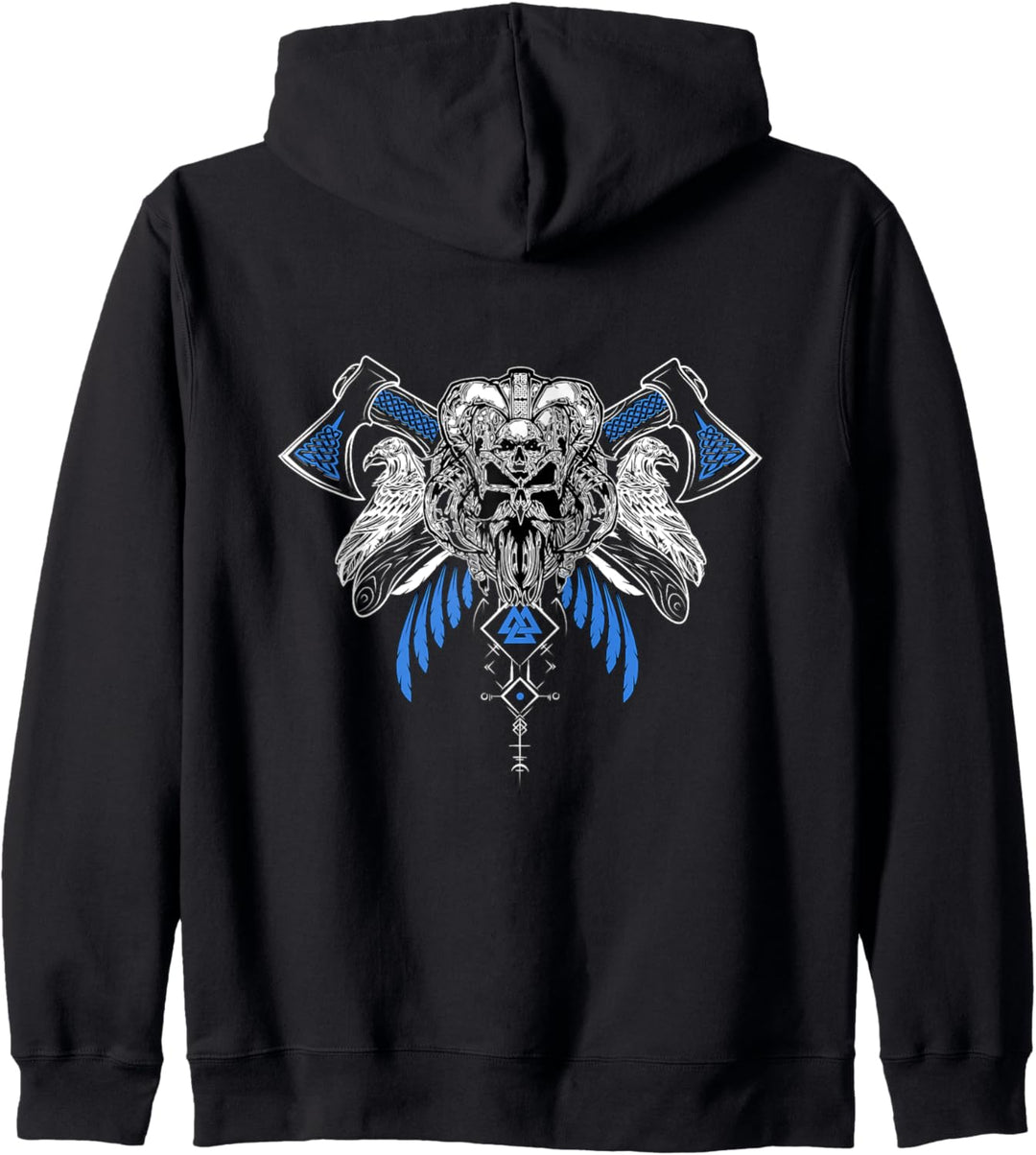 Klassisches Keltischer Vikinger Vegvisir Kompass Wikinger Kapuzenjacke