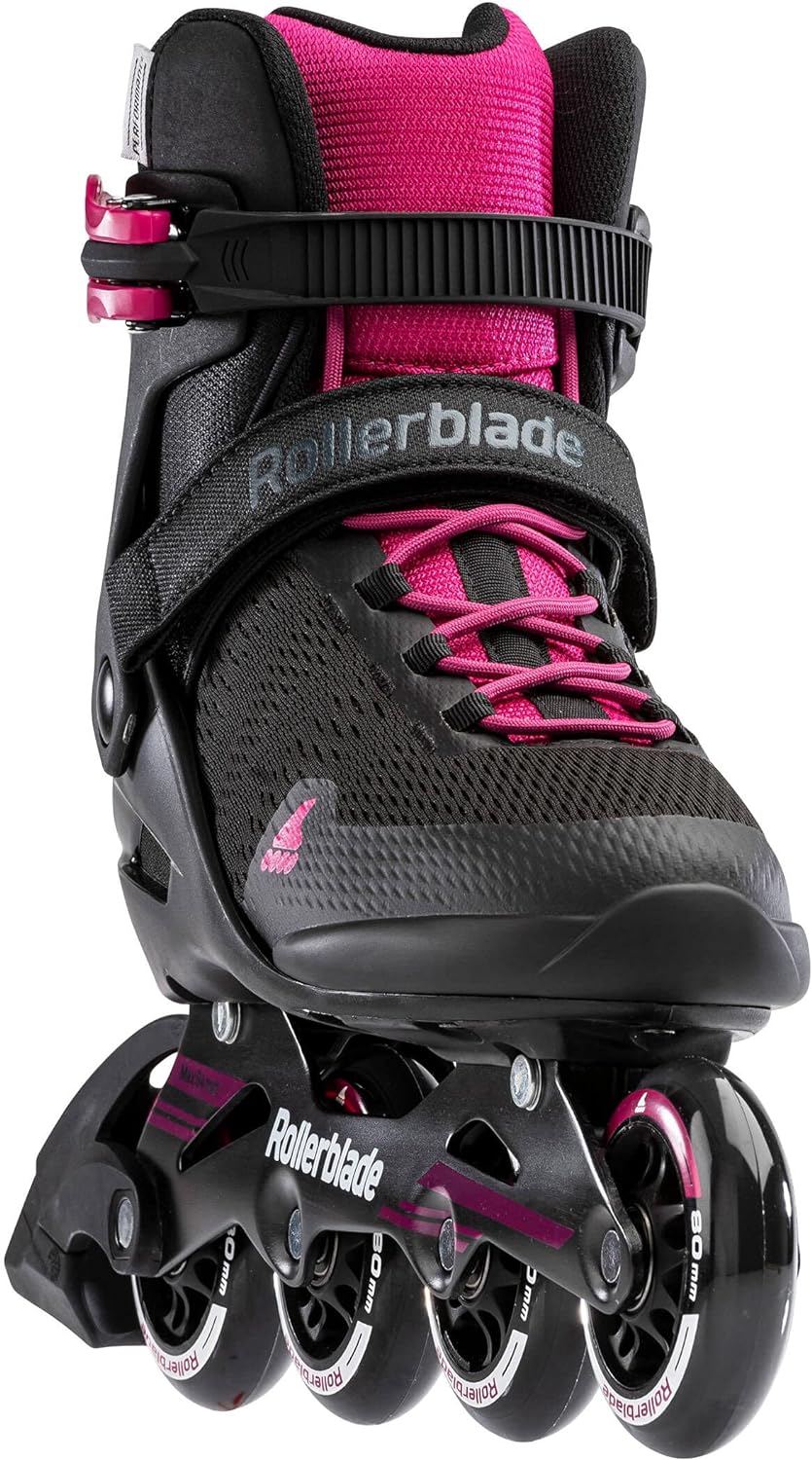 Rollerblade Damen Sirio 80 Inlineskate 240 Black/Raspberry, 240 Black/Raspberry