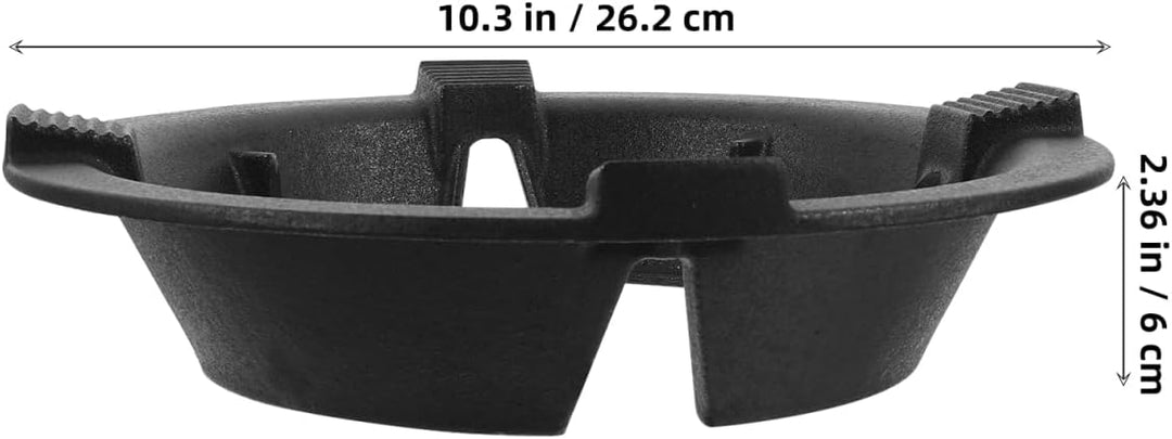 HEMOTON Gusseisen Wok Ring Gasherd Rack Gasherd Aufsatz Herd Untersetzer Topfträger rutschfeste für