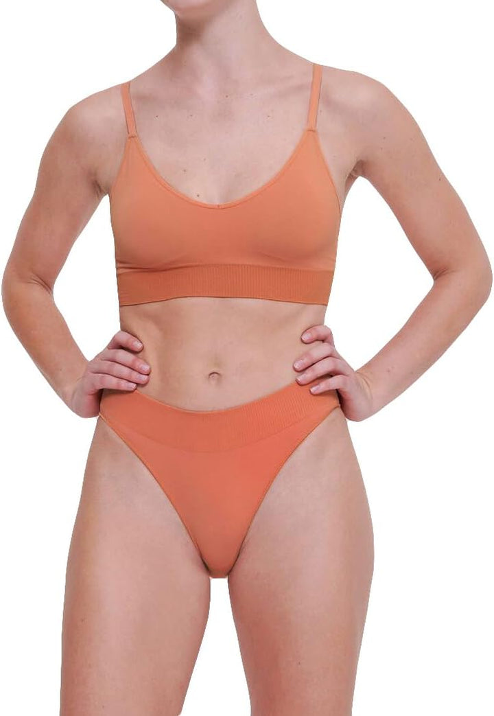 Sloggi Damen Ever Infused Multi VIT Bralette Bra XS Apricot Brandy, XS Apricot Brandy