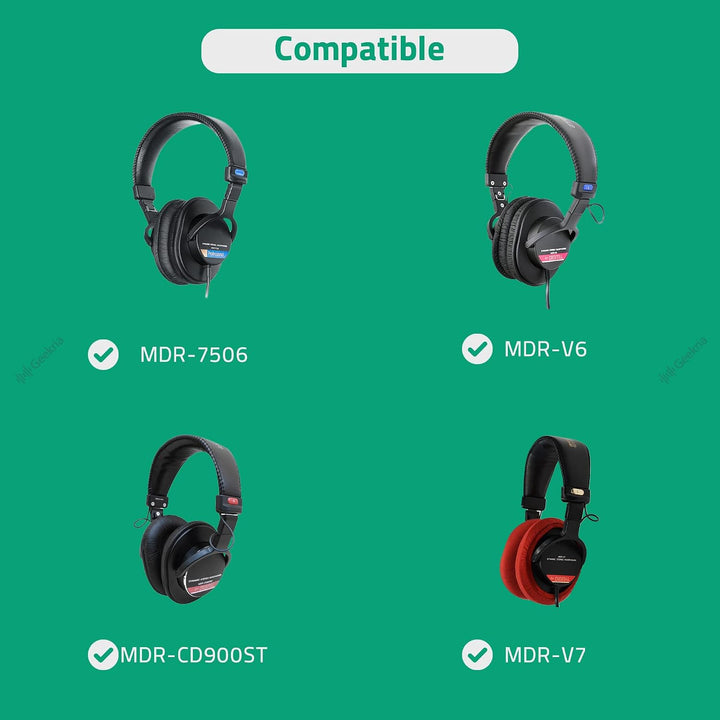 Geekria Ersatz-Ohrpolster Kompatibel Mit Kopfhörer Sony MDR7506, MDRV6, MDRV7, MDRCD700, MDRCD900ST,
