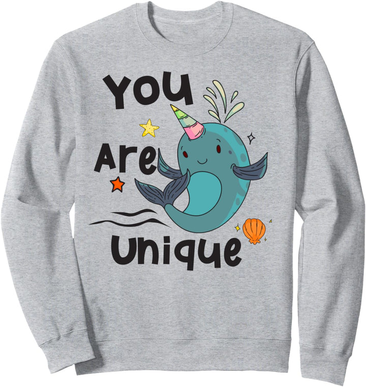 Lustiger Narwal Sie sind das einzige Einhorn des Meeresgesch Sweatshirt