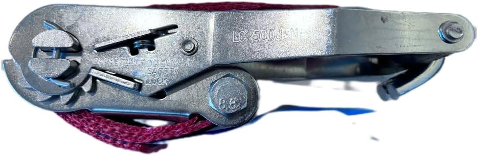 5 Stück Spanngurt | 5000kg | 8m Spanngurte mit Ratsche 2 teilig | zweiteilig mit Haken Ratschengurt