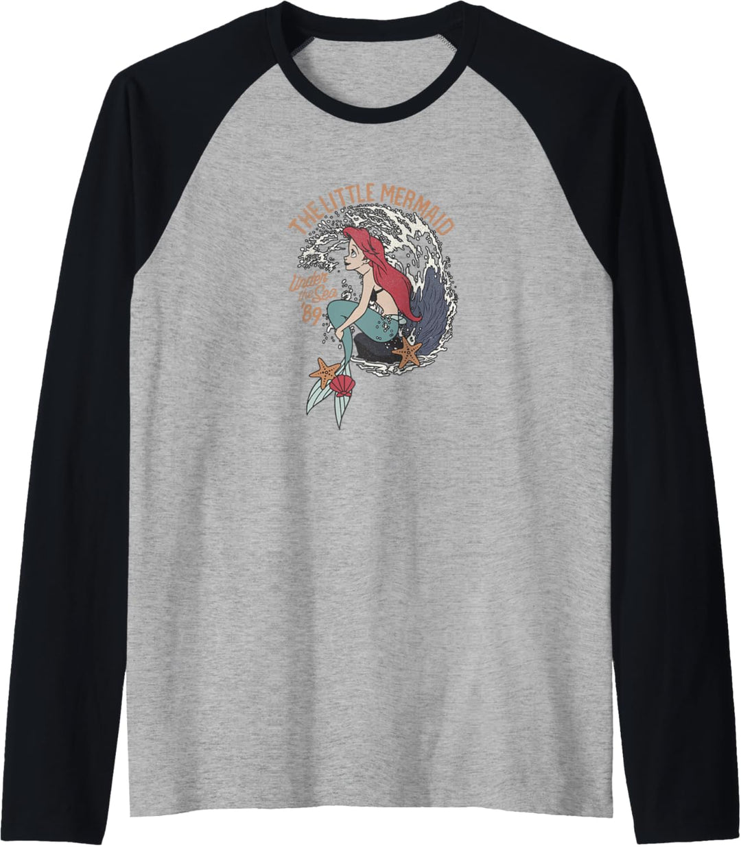 Disney The Little Mermaid Ariel Under The Sea '89 Raglan