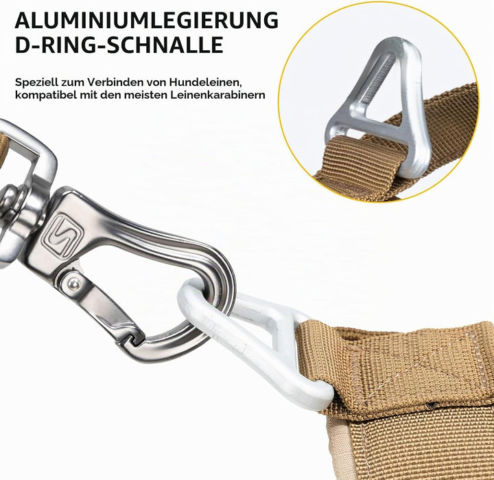 EXCELLENT ELITE SPANKER No Pull Hundegeschirr Verstellbares Nylon-Hundegeschirr mit Kontrollgriff fü