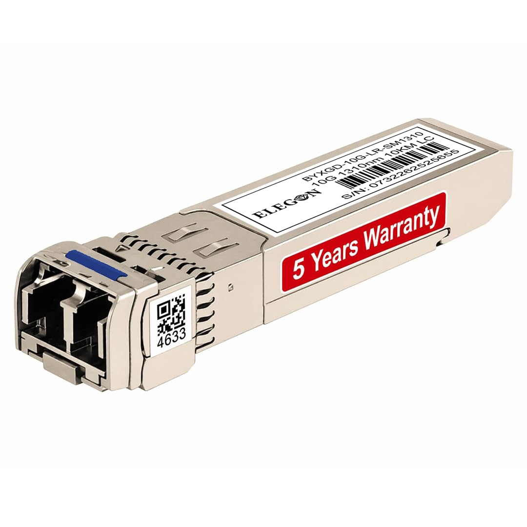 10GBASE-LR SFP+ Transceiver, 10G SMF Duplex LC, bis 10km (6.2mi), kompatibel Cisco SFP-10G-LR, Ubiqu